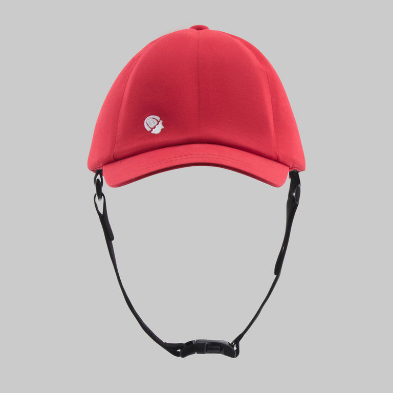Baseball cap red Ribcap medical grade helmet child girl