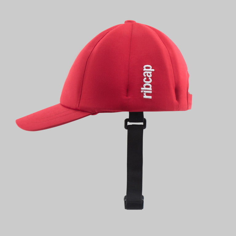Baseball cap red product picture Ribcap medical grade helmet