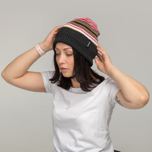 Iggy stripy Ribcap medical grade helmet adult woman